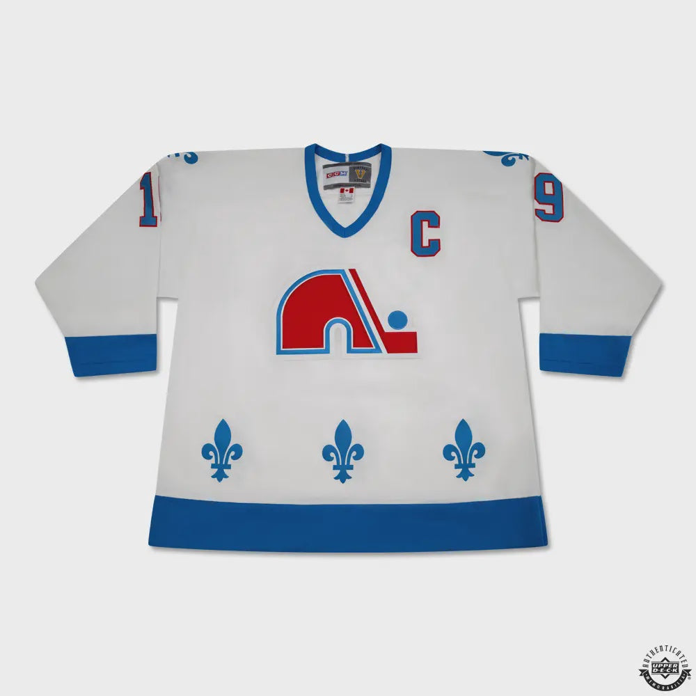 Joe Sakic Autographed 92 Quebec Nordiques Home CCM Jersey