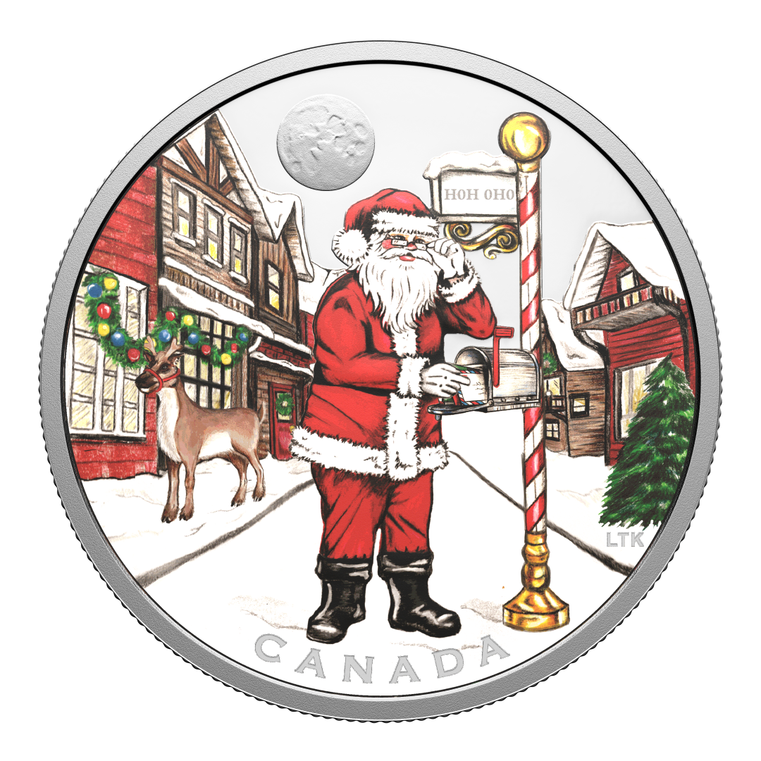 2025 $20 1oz 9999Ag Holiday Coin - Dear Santa