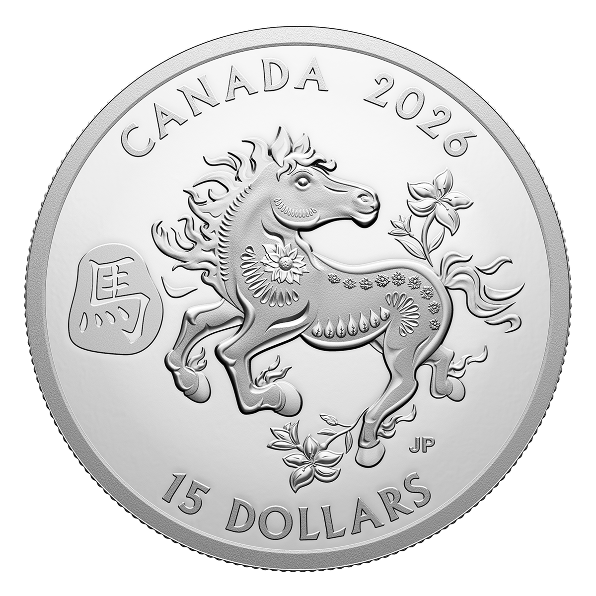 Lunar Year of the Horse – 1 oz. Fine Silver Coin (2026)(250282)