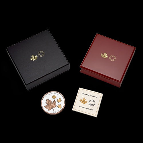 2026 $50 5 oz Fine Silver Coin Maple Leaves in Motion (251848)