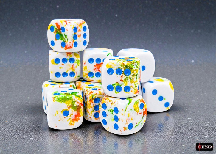 Chessex Brush™ Breezy™/blue 16mm Dice Block™ (24609)