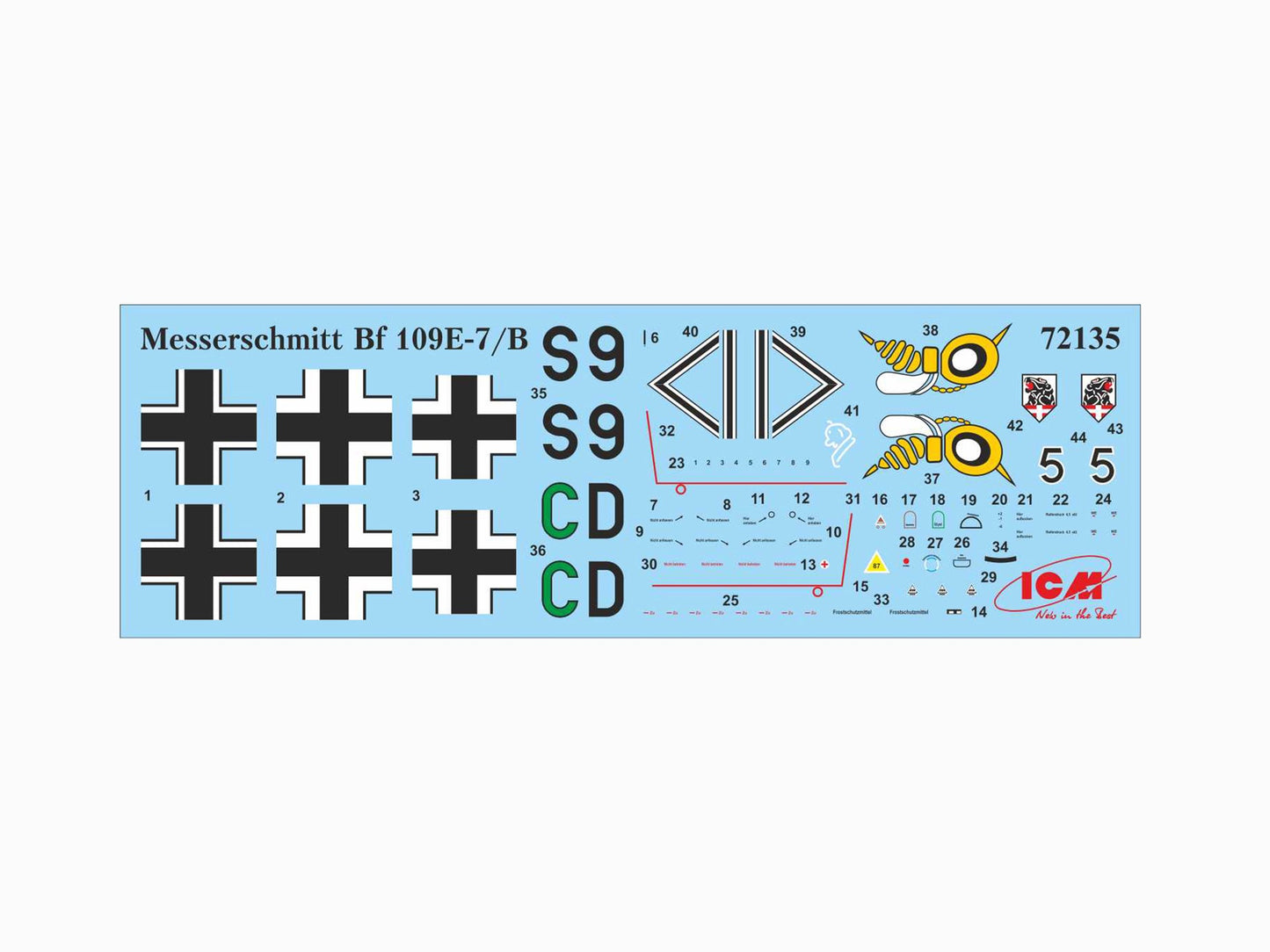 ICM 1/72 Messerschmitt Bf 109E-7/B, WWII German Fighter-Bomber