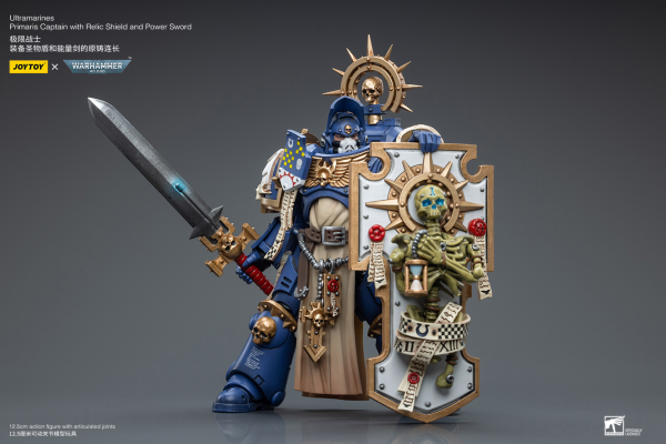 Ultramarines Primaris Captain with Relic Shield and Power Sword