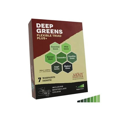 The Army Painter: Flexible Triad Plus+ - John Blanche - Deep Greens (EN)