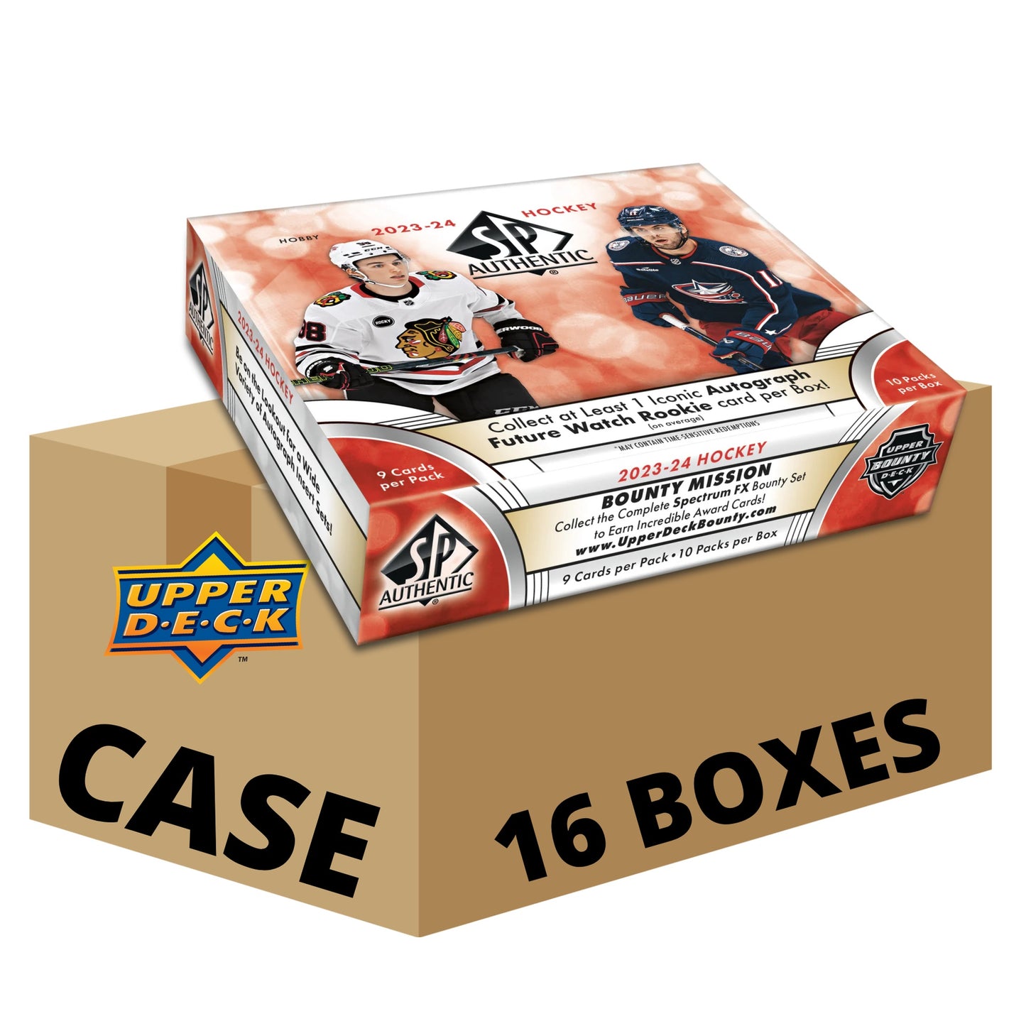 Upper Deck SP Authentic Hockey 23/24 Hobby Case (16 Boxes)