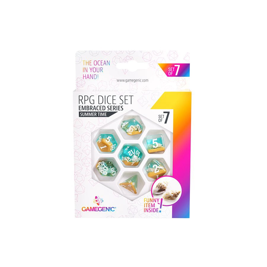 Dice: 7 pcs: Embraced Series: Summer Time (ML)