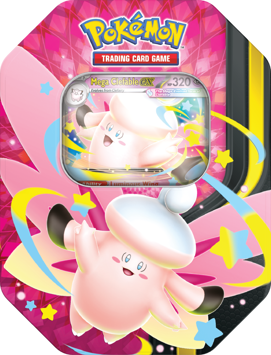 Pokemon TCG Moonlit Tin Mega Clefable (EN)