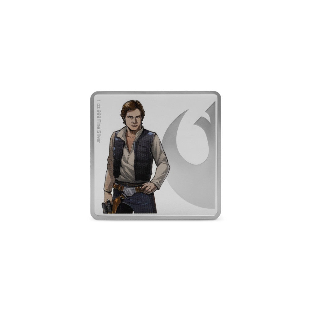 Médaille en argent AGORO Star Wars Allies - Han Solo et Chewbacca (1 oz)