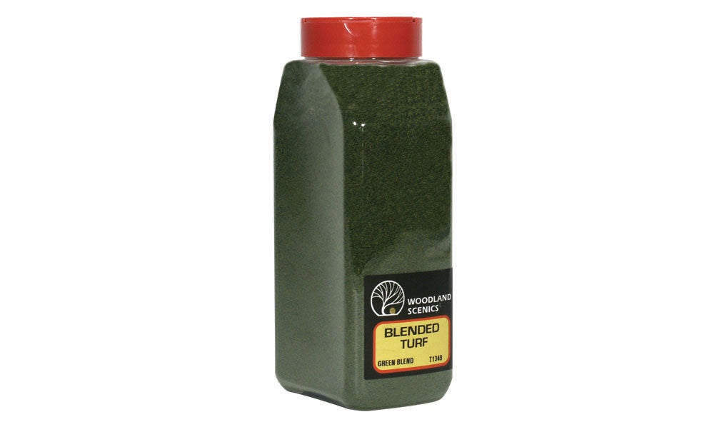Woodland Scenics Shaker Turf - Blend green (32 Oz) T1349