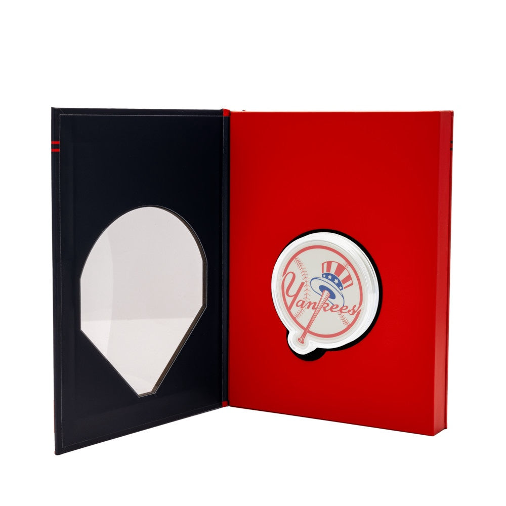 AGORO MLB - Logo de l'équipe des Yankees de New York, 3 oz argent