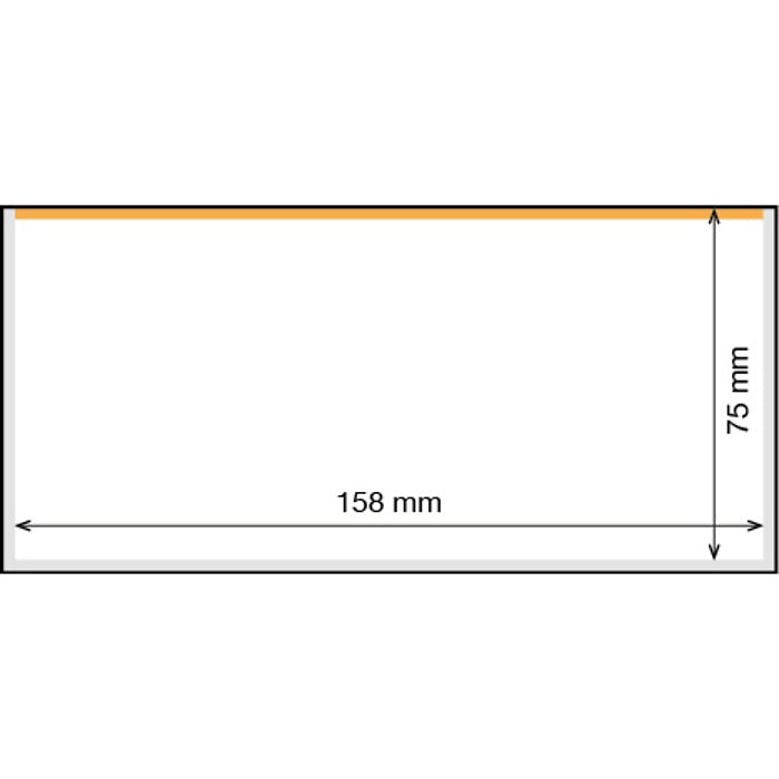 Banknote sleeves, BASIC 158, 158 x 75 mm, pack of 50