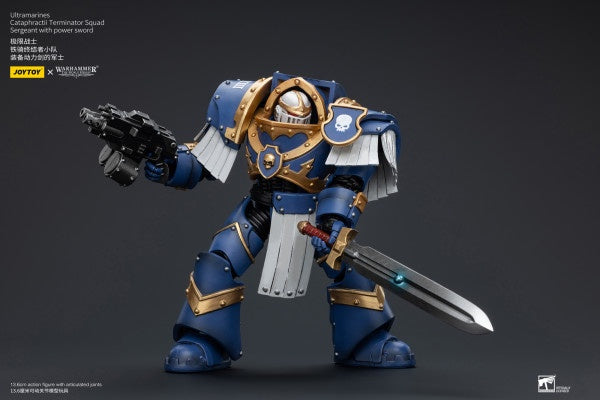 Cataphractii Terminator Squad Sergeant with Power Sword Ultramarines Joy Toy