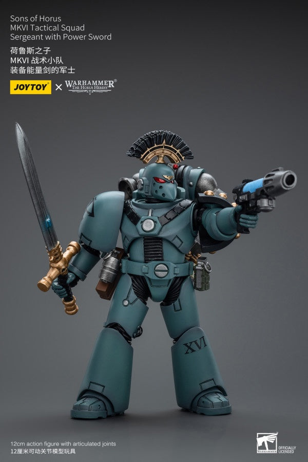 MKVI Tactical Squad Sergeant with Power Sword Sons of Horus Joy Toy
