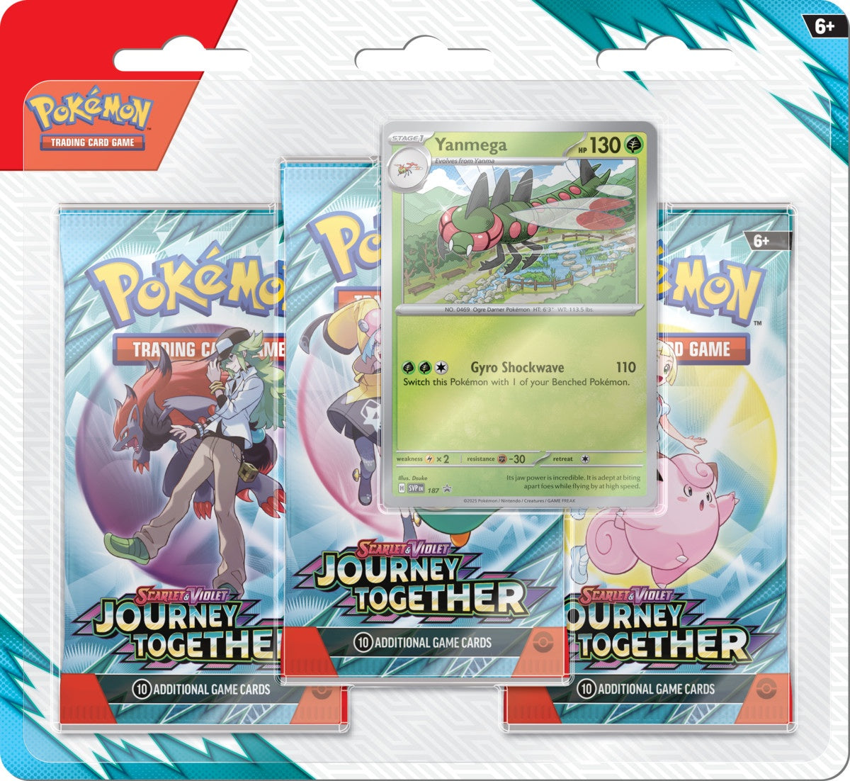 Pokémon TCG SV9 Journey Together 3 pack Blister (EN)