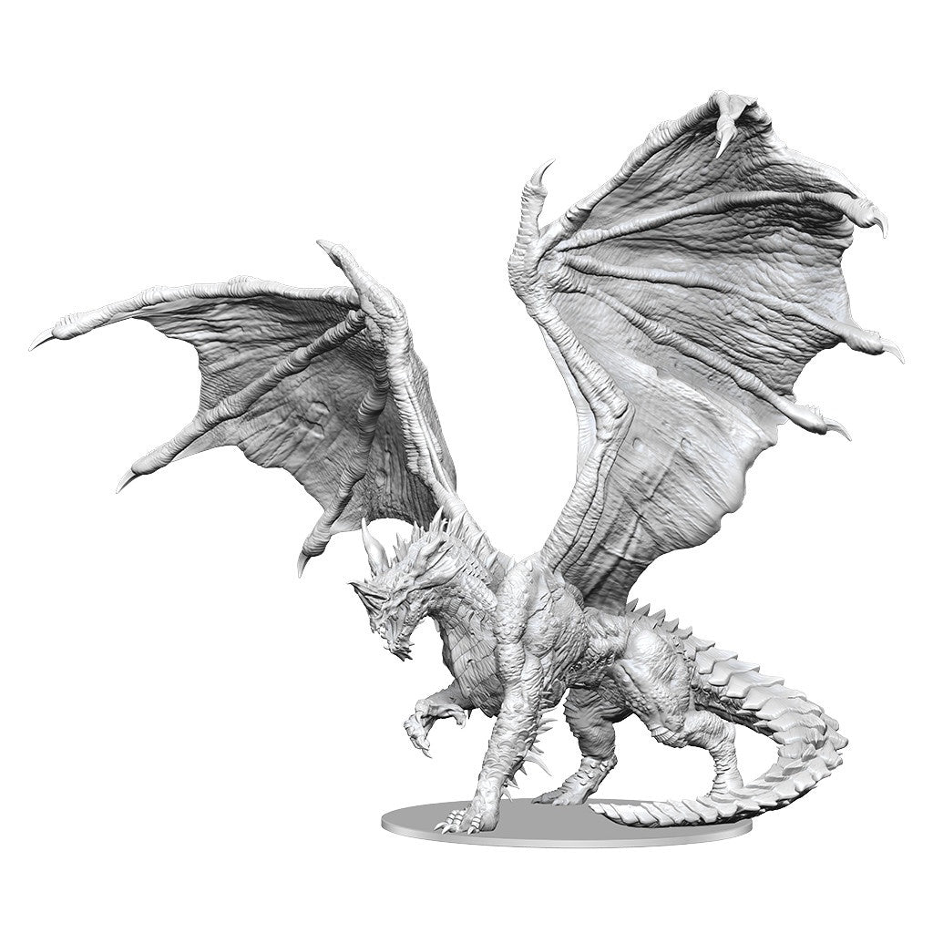 D&d Unpainted Minis Adult Blue Dragon