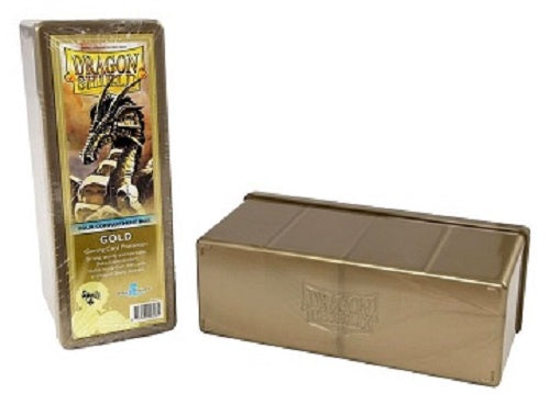 Dragon Shield Storage Box With 4 Compartments Gold
