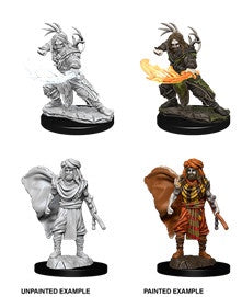 Figurines non peintes D&D Wv6 Druide humain mâle