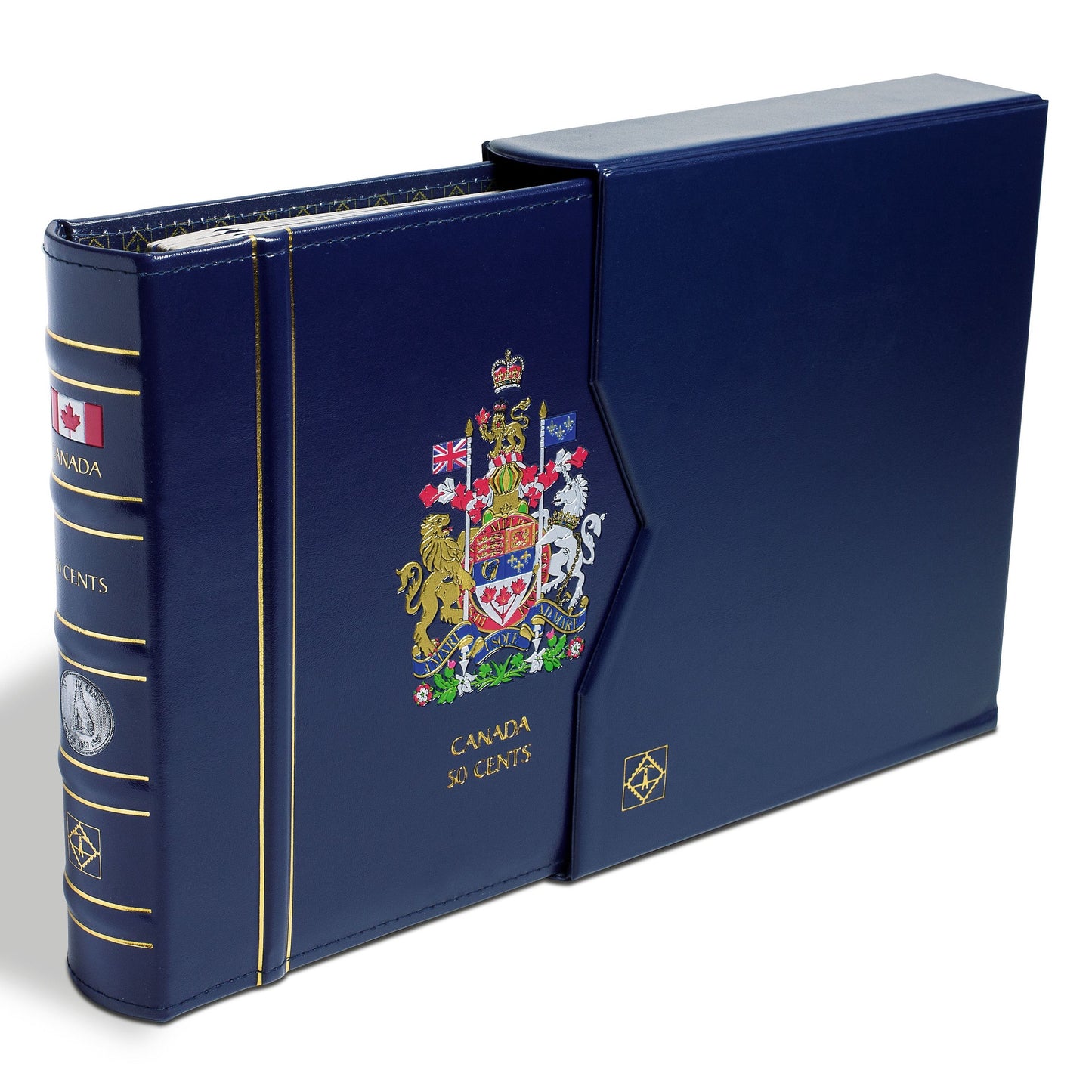 Vista Canada Album 50 Cents 1870 - To Date Incl. Slipcase 8 Blank Pages