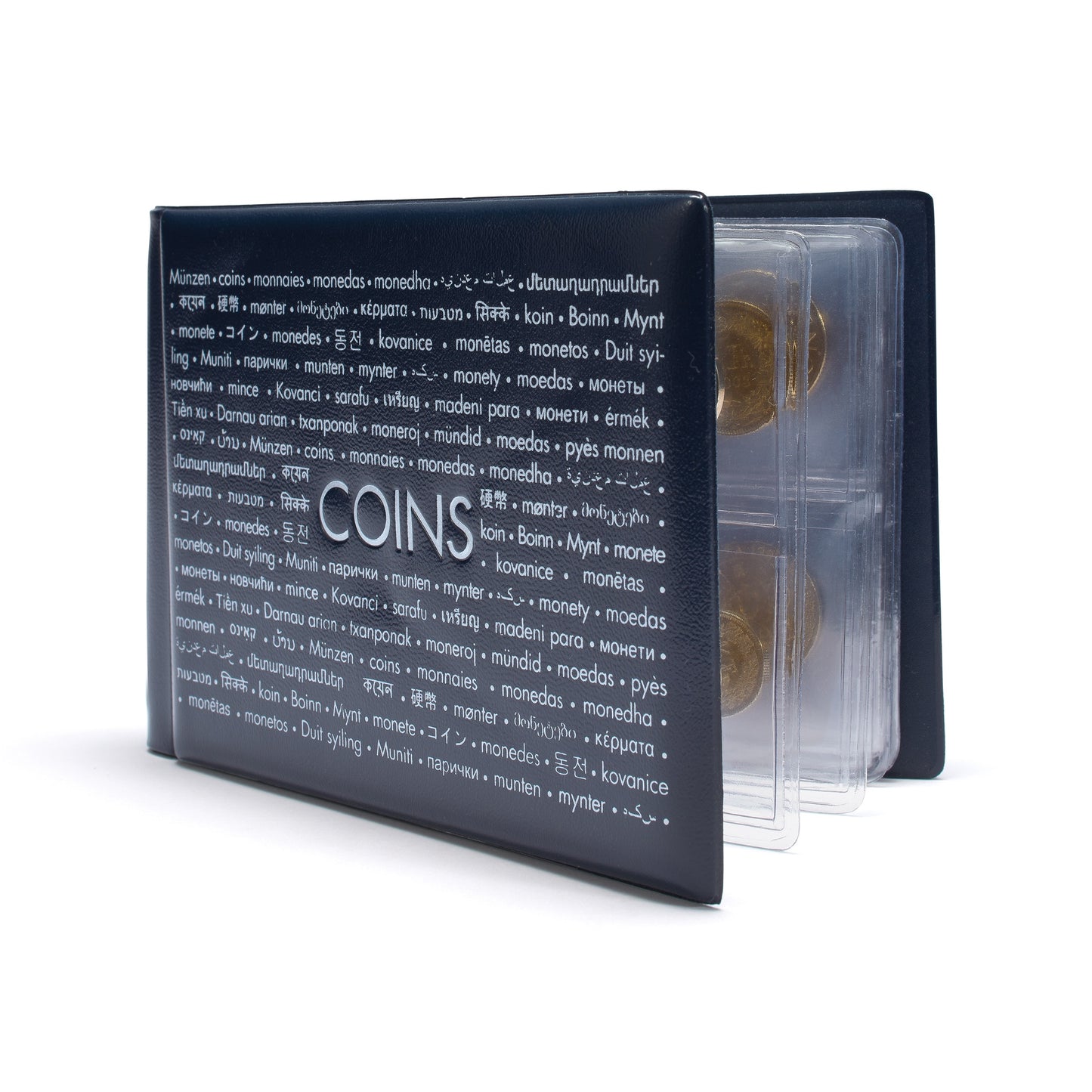 Coin Wallet Route With 8 Coin Sheets Each For 6 Coins Blue