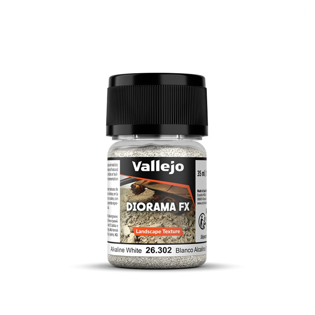 Vallejo Diorama FX Landscape Textures Alkaline White 1-2mm Grain (60g)