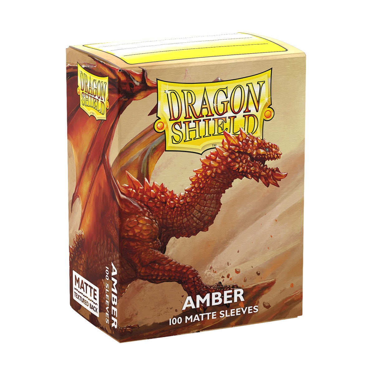 Dragon Shield Sleeves Matte Amber 100ct