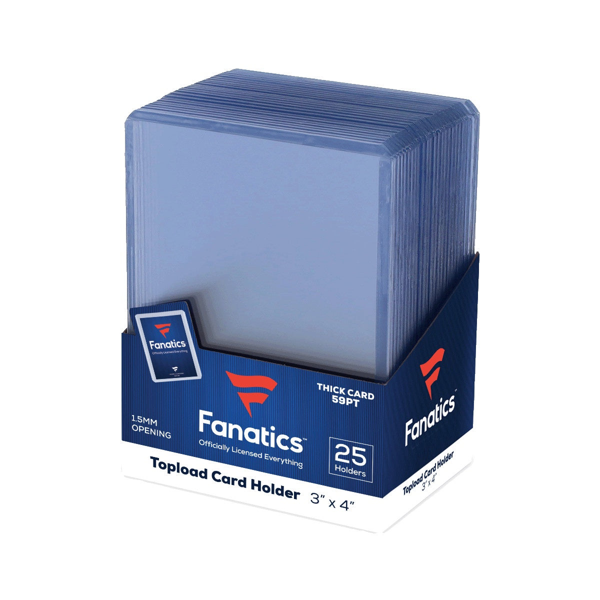 Fanatics 59pt 3x4 Top Loader - 25 Count