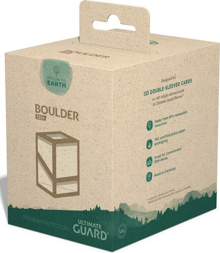 Étui de deck Ultimate Guard Rte Boulder 133+ Naturel