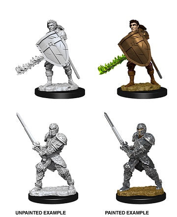 D&D Unpainted Minis Wv8 Male Human Fighter