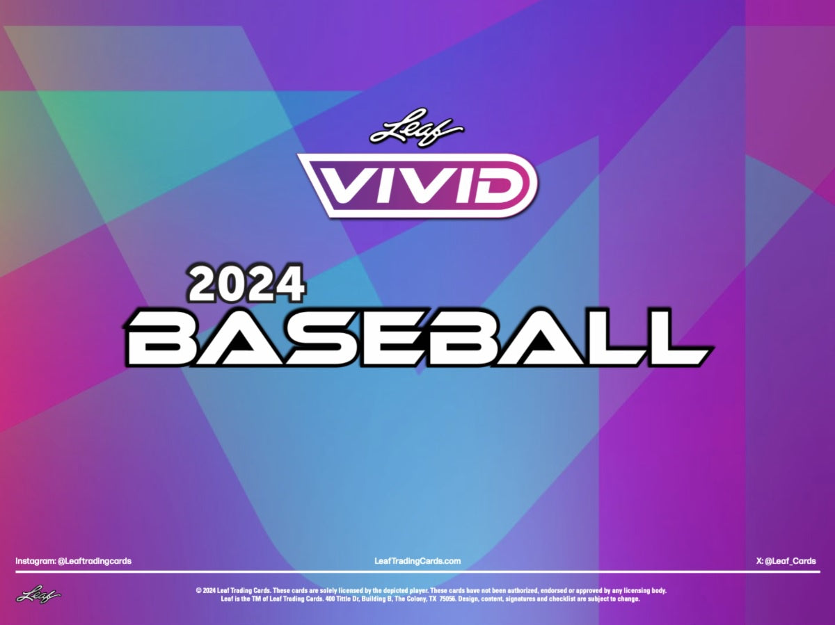 Boîte de collection Leaf Vivid Baseball 2024