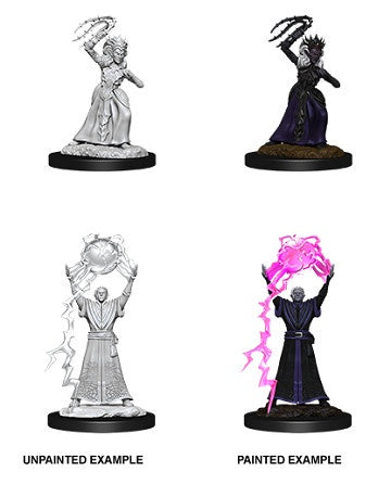 D&D Unpainted Minis Wv12 Drow Mage/Drow Priestess