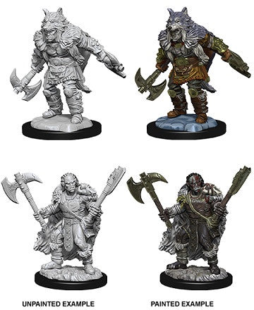 D&D Unpainted Minis Wv9 Male Half-orc Barbarian
