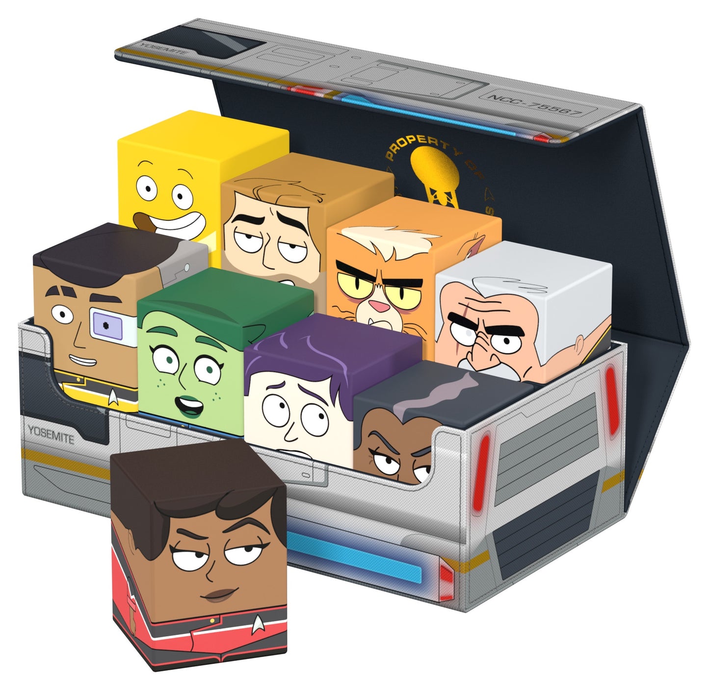 Squaroes Paramount Star Trek Lower Decks Wv1 Collector's Case Shuttlecraft Yosemite