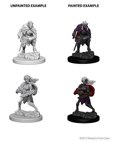Figurines non peintes D&D Wv4 Drow