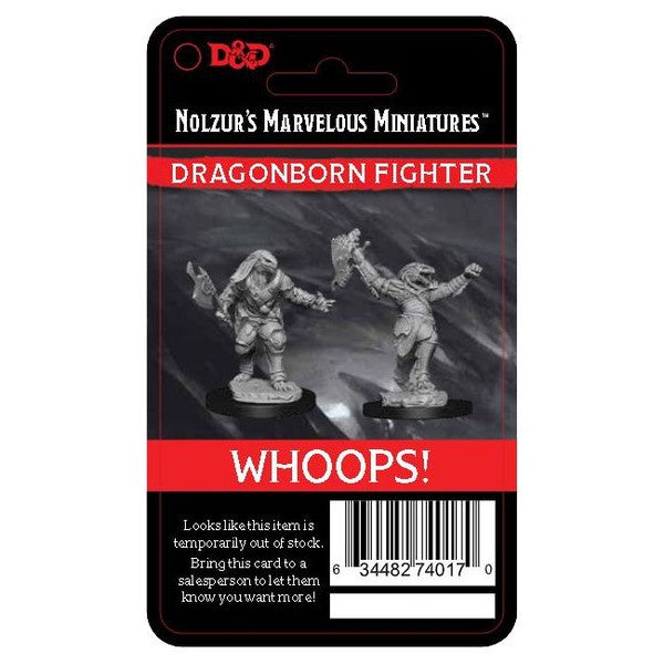 D&D Unpainted Minis Wv12.5 Retail Reorder Cards