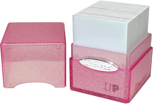 Ultra Pro Deck Box Satin Cube Glitter Pink