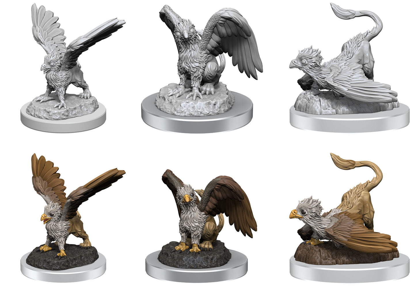 Figurines non peintes D&D Wv17 Bébés griffons