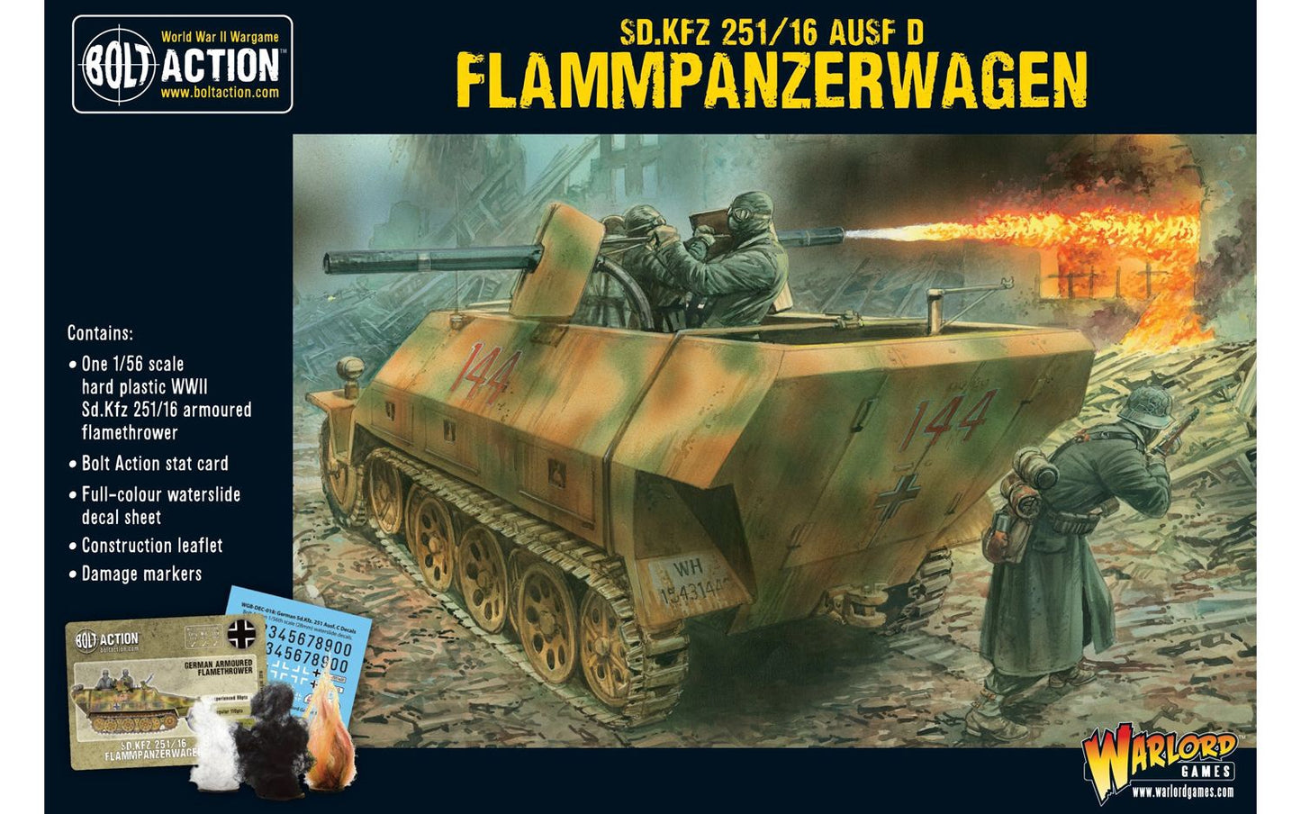 Bolt Action Sd.Kfz 251/16 Ausf D Flammpanzerwagen Demi-Piste
