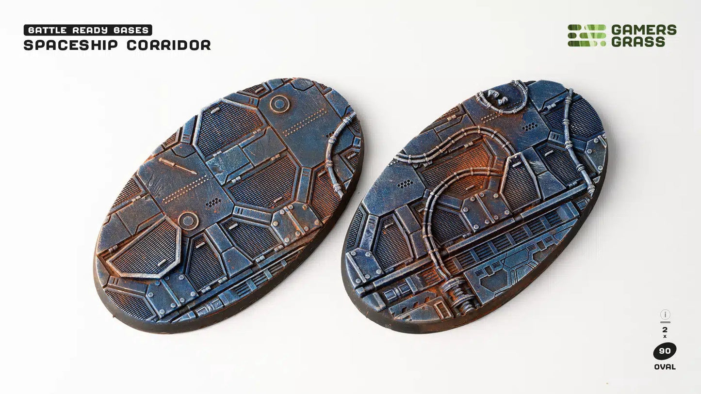 Spaceship Corridor Bases Oval 90mm (x2)