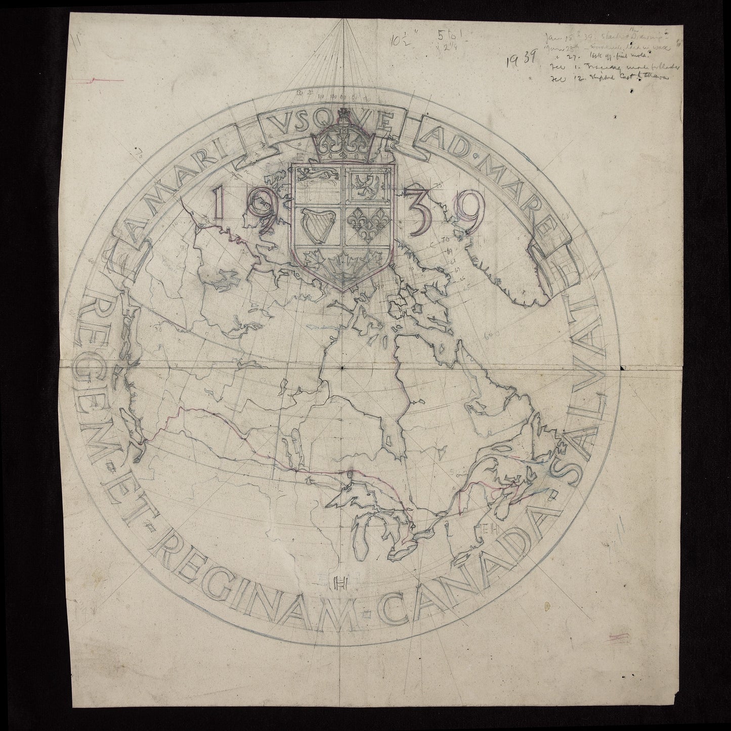 $50 5 oz Fine Silver Coin - Emanuel Hahn’S Original Sketch: Royal Visit 2025 (249380)