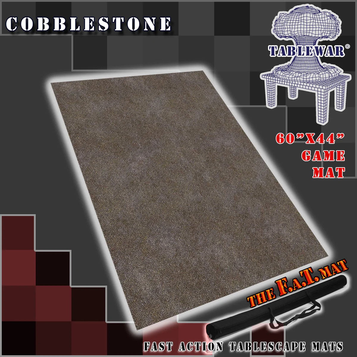 F.A.T. MATS - Core Environment Cobblestone 60 Inches X 44 Inches