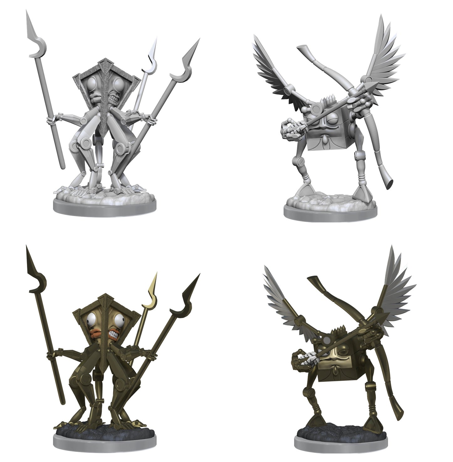 D&d Unpainted Minis Wv18 Modrons