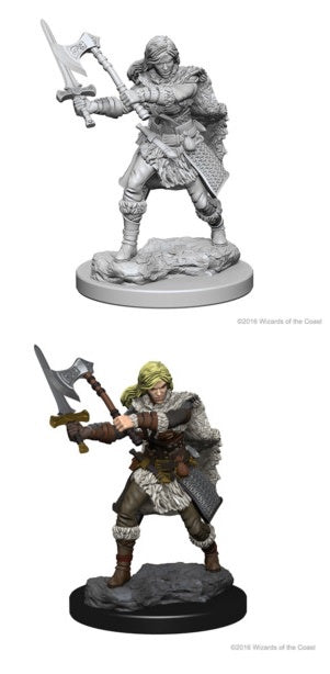 D&D Unpainted Minis Wv1 Female Human Barbarian