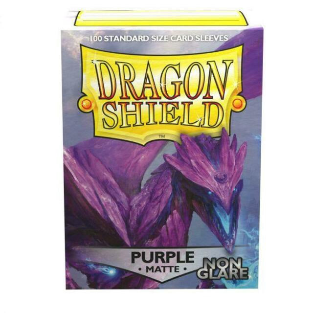 Pochettes Dragon Shield violettes mates anti-reflets (100)