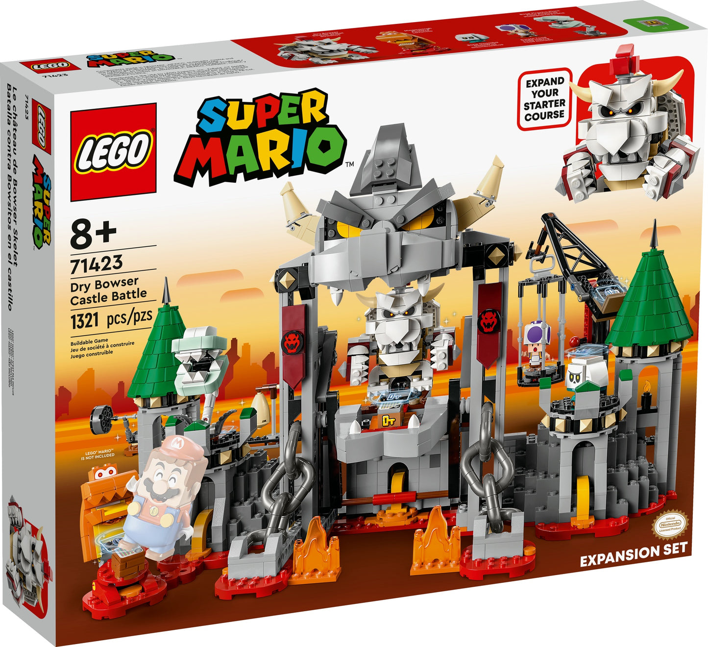 LEGO Dry Bowser Castle Battle Expansion Set (71423)