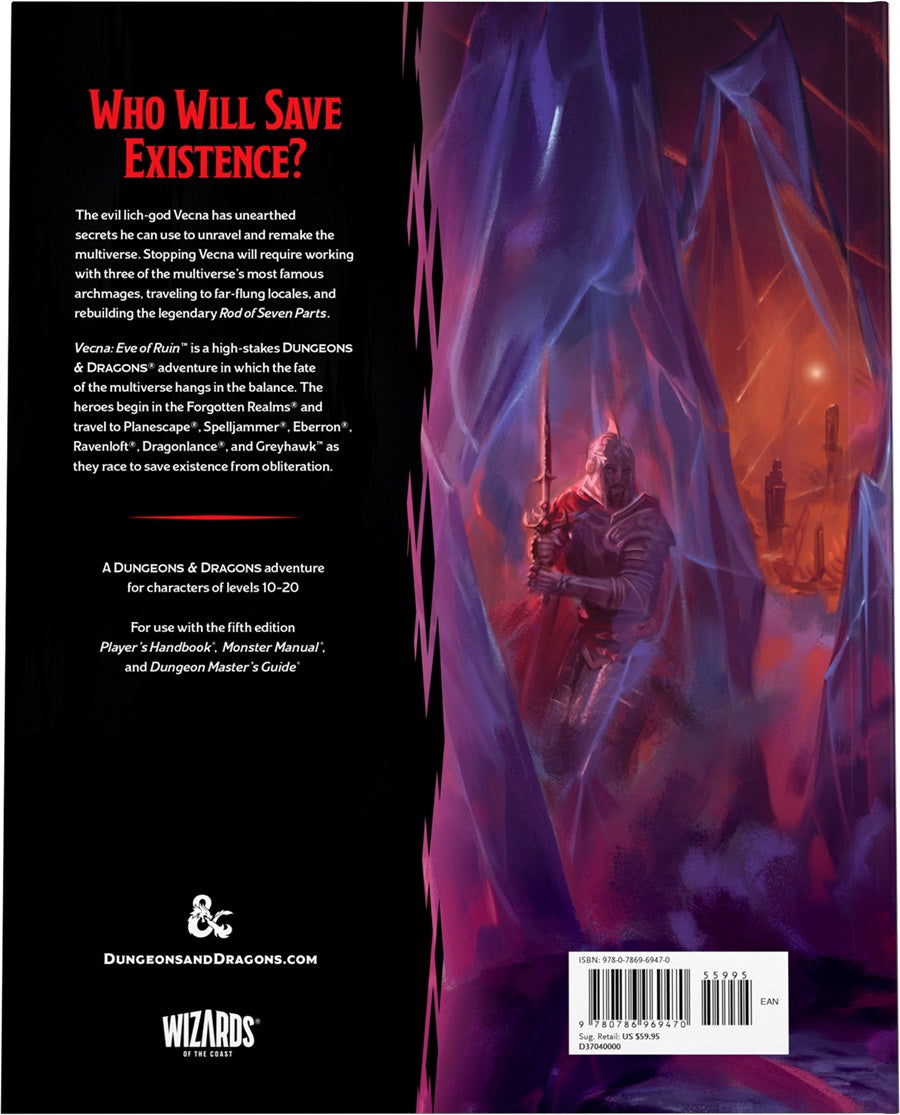 D&d Rpg Vecna Eve Of Ruin Hc