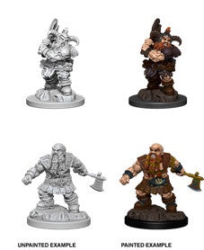 D&D Unpainted Minis Wv6 Male Dwarf Barbarian