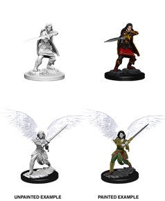 D&D Unpainted Minis Wv6 Female Aasimar Fighter
