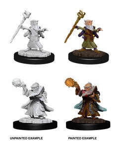 Figurines non peintes D&D Wv6 Gnome magicien mâle