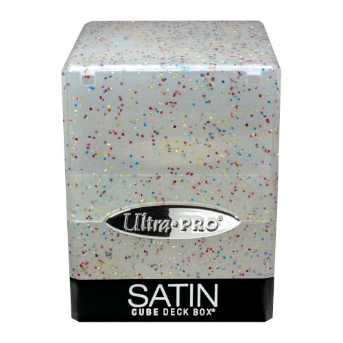 Ultra Pro Deck Box Satin Cube Glitter Clear