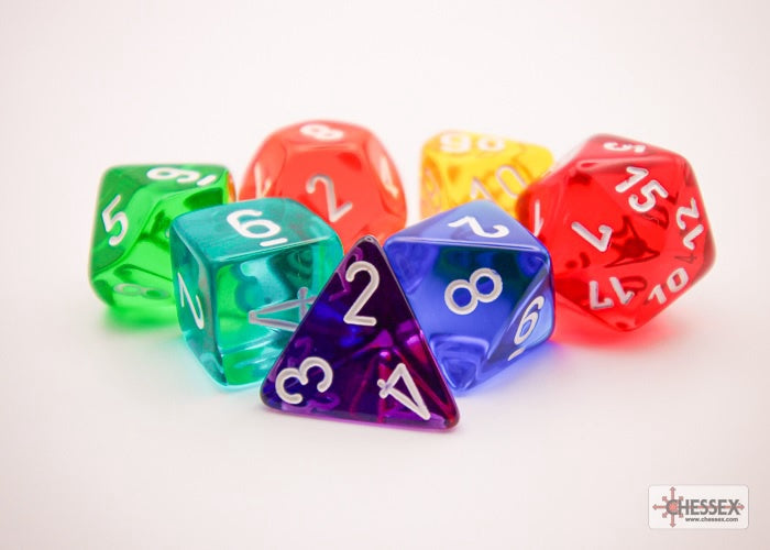 Prism Translucent Gm And Beginner Player 7-die Set